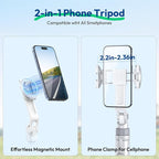 ULANZI TT88 Magnetic Tripod for iPhone, 2-in-1 Phone Clip & Dual Cold Shoe - Image 2