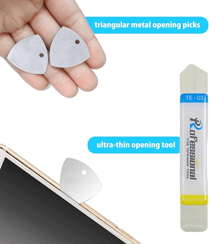 Spudger Pry Tool Kit 8 Piece Opening Tool, Metal Spudger Tool Kit, Ultra-Thin - Image 5