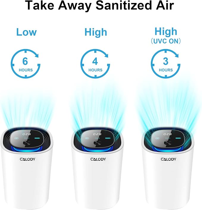 Calody Air Purifiers for Bedroom Home, Car air purifier Ionizer, 15 Million - Image 8