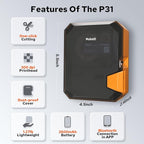 Makeid P31 Industrial Label Maker, Thermal Transfer Label Printer Portable - Image 6