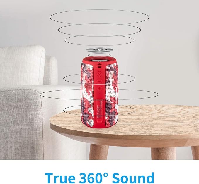 MusiBaby Bluetooth Speaker Wireless Portable, IPX5 Waterproof Bluetooth Speakers - Image 3