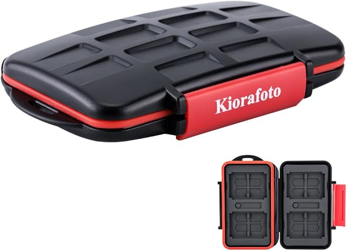 Kiorafoto 28 Slots : 16 TF + 8 SD + 4 CF Memory Card Holder Case Storage - Image 7