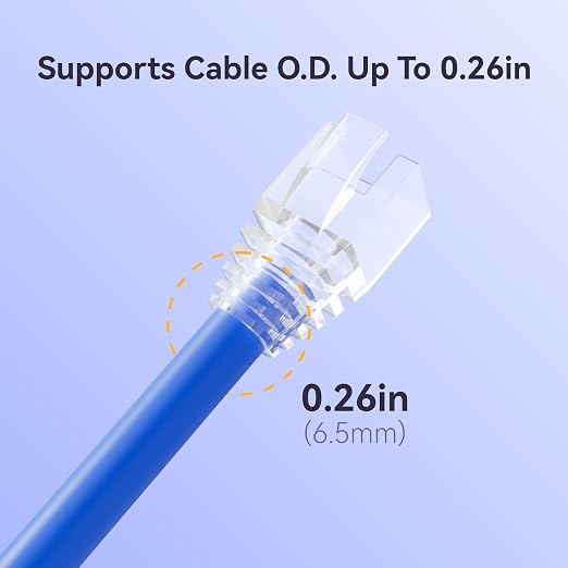 CableGeeker 100-Pack Cat6 / Cat5e RJ45 Strain Relief Boots, RJ45 Boot, Cat 6 - Image 3