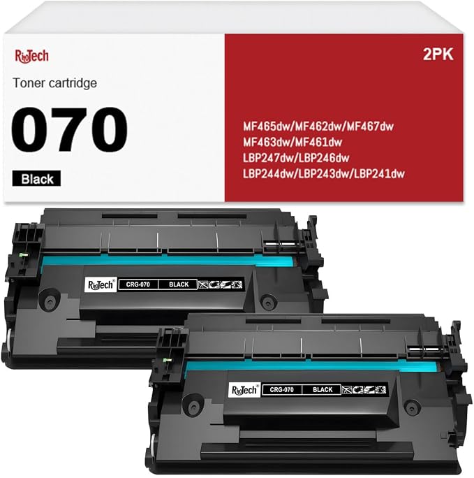070 Toner Cartridges, for Canon 070 CRG070 070H for Canon imageCLASS MF465dw by RitoTech