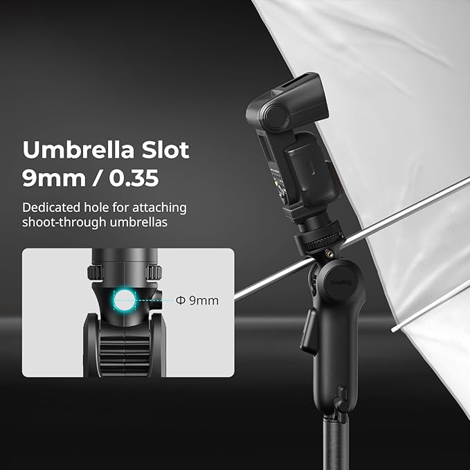SmallRig Quick Adjustment Light Stand Adapter, One-Button 180° Pitch Adjustment - Image 4