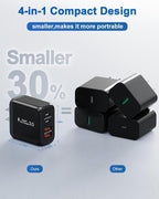 40W USB C Charger Block, 3 Pack 4-Ports Type C Fast Charging Cubes PD USBC Wall - Image 5