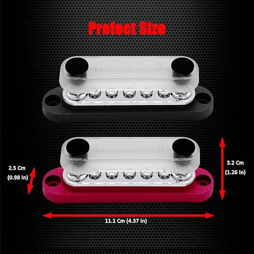 2 x M6 Power Distribution Block Bus Bar 12V - Image 5