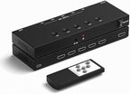 Y.D.F 8K@60Hz HDMI Switcher 5 in 1 Out Aluminum Support 4K@120Hz HDR10+ HDCP by YDF