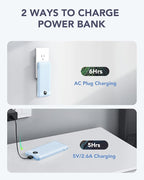 VRURC Portable Charger Built-in Cables and AC Wall Plug, USB C Power Bank - Image 5
