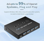 USB 3.0 Switch 4 Computers 3 Computers Keyboard Mouse, 4 Port USB Switcher - Image 7