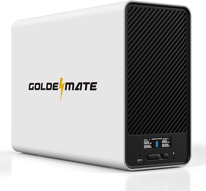 GOLDENMATE 1500VA/1000W Lithium UPS Battery Backup and Surge Protector by GOLDENMATE