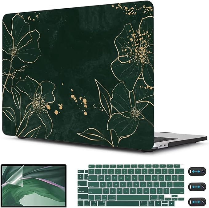 CISSOOK Case for MacBook Air 13 inch 2021 M1 A2337 A2179 A1932, Hard Shell by CISSOOK