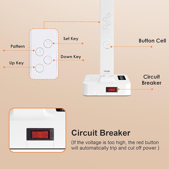 Infiway Desk Lamp with USB Charging Port: LED Desk Lamps - Image 5