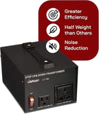 LiteFuze 750 Watt Voltage Converter Transformer Step Up/Down - 110v to 220v / - Image 3