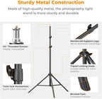 K&F Concept Light Stand for Photography, 9.1ft/2.8M Portable Extendable Photo - Image 3