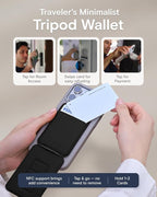 MOFT Phone Tripod Wallet for iPhone, Mulit-Angles, Lightweight & Portable Phone - Image 4