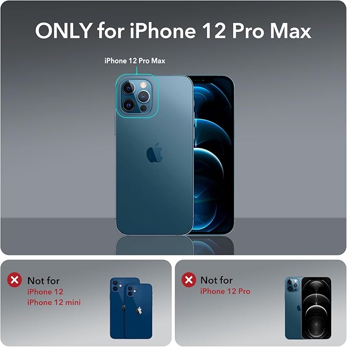 ESR 3 Pack for iPhone 12 Pro Max Screen Protector, 9H Hardness Tempered Glass - Image 2