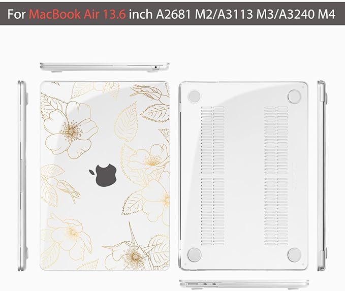 Teryeefi for MacBook Air 13.6 inch Case M4 M3 M2 2022 2023 2024 2025 Model - Image 6