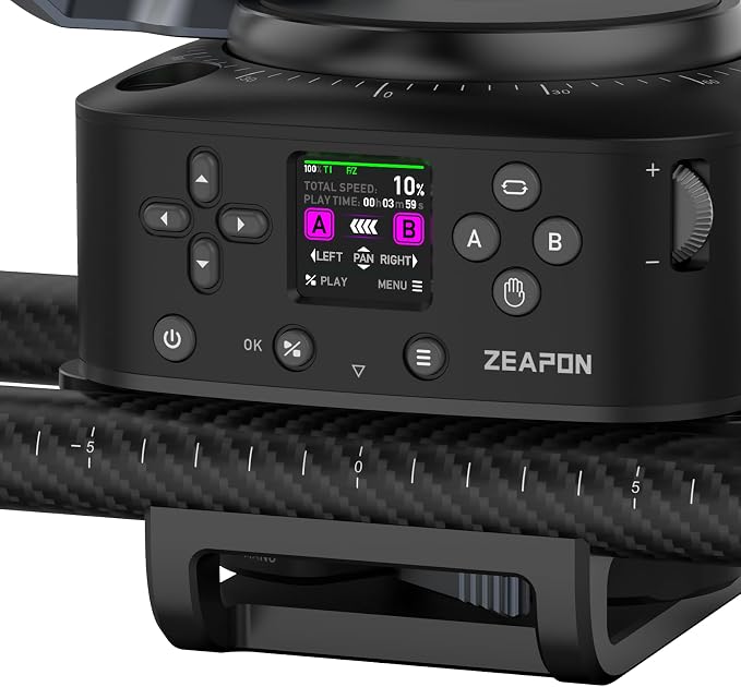 Zeapon AXIS 100 Pro Multi-axis Motorized Camera Slider, LCD Screen APP Control - Image 5