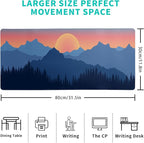 Japanese Mountain Landscape Gaming Mouse Pad Extended Large Mousepad - Image 2
