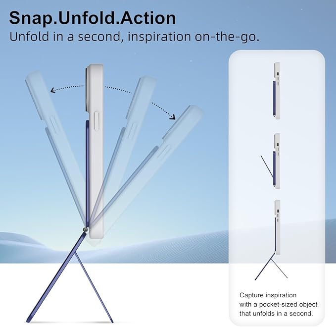 Phone Tripod Stand, Aluminum Alloy Mini Tripod Compatible - Image 3