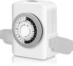 Timers for Electrical Outlets Indoor, AaiVrylliz 3-Prong Dual Outlet Timer by Unknown