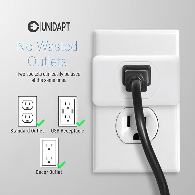 Unidapt Multi Plug Outlet Extender 2 Pack - Image 4