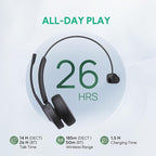 Yealink WH64 DECT & Bluetooth Mono UC Zoom Wireless Headset, 606 ft Range - Image 4
