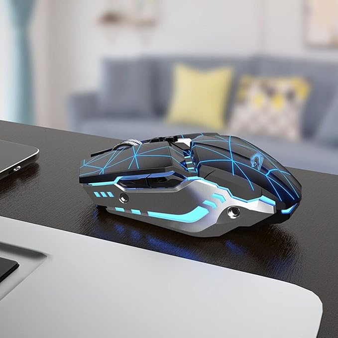 TENMOS T12 Wireless Gaming Mouse Rechargeable, 2.4G Silent Optical Wireless - Image 8