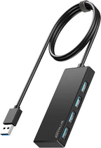 USB Hub, 2 ft Long Cable USB 3.0 Hub, USB Extender by ANYPLUS