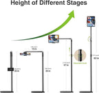 elitehood iPad Stand Floor, Height Adjustable Tablet Floor Stand - Image 5