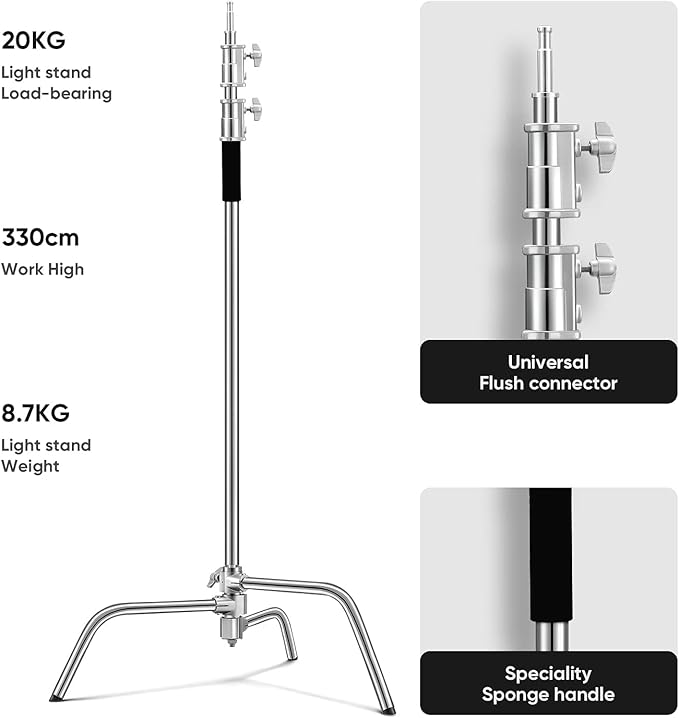 Heavy Duty C Stand 10.8ft/330cm - Image 2