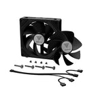 GAMDIAS 120mm ARGB PWM Case Fan, 2 Blades in 1 Fan Pack, Sync - Image 17