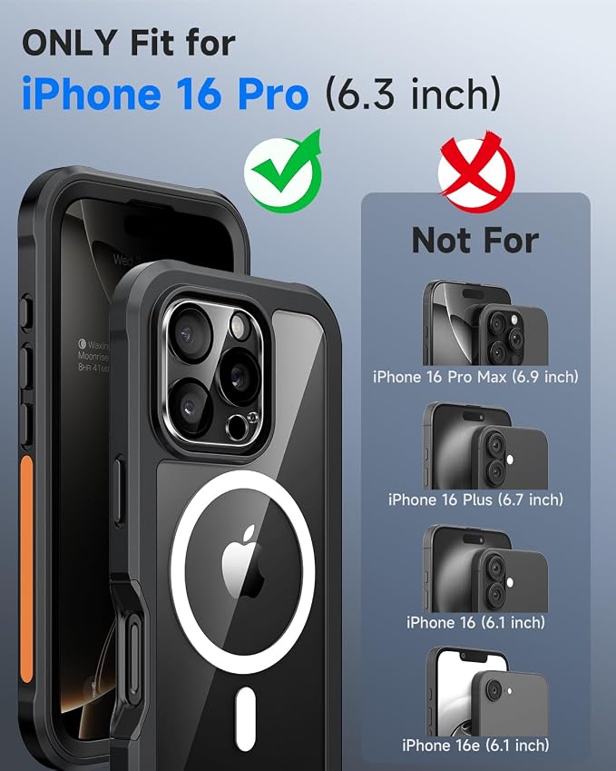 seacosmo for iPhone 16 Pro Case, Full Body Bumper - Image 5