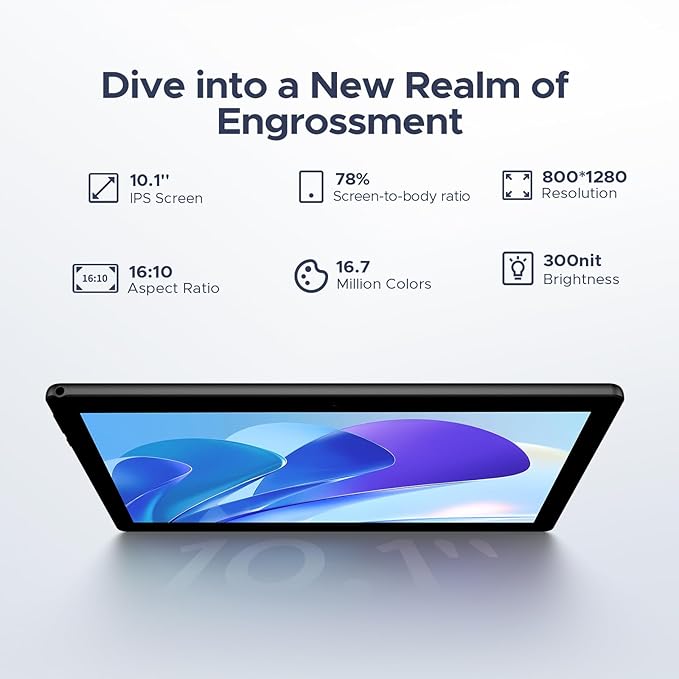 DOOGEE U10 10 inch Tablet with Keyboard, Android 15 Tablet 16GB+128GB/2TB Expand - Image 4