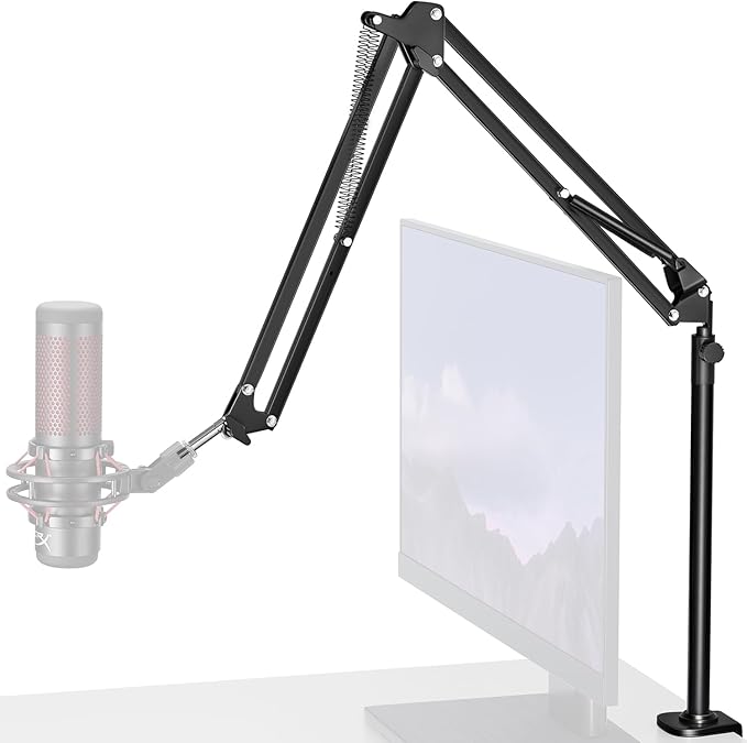 InnoGear Desk Mic Stand, 360° Rotatable Overhead Mic Boom Arm Microphone Stands by InnoGear