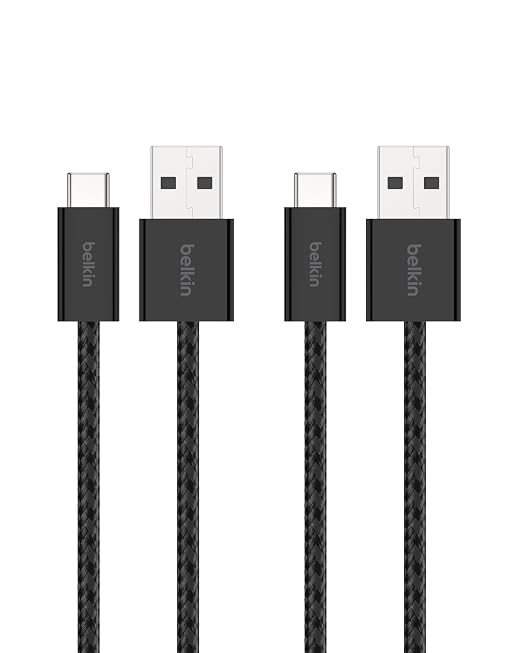 Belkin USB A to USB C Cable 2-Pack, 15W by Belkin