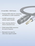 DUKABEL 1/4" TRS to XLR Adapter, Microphone Cable, 8FT/2.4Meters Balanced - Image 6