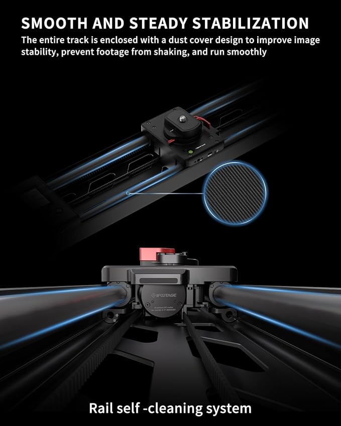 IFOOTAGE Shark Slider Nano II 660, Motorized Camera Slider, Compatible - Image 4