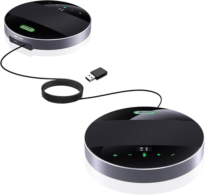 2-in-1 Conference Speaker and Microphone, Daisy Chain Wireless Bluetooth by TONGVEO