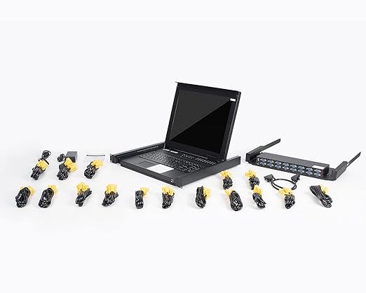 MT-VIKI Rack KVM Switch w/17'' LCD Monitor, 16 Port VGA KVM Switch - Image 5
