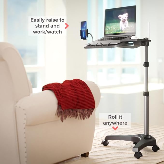 LEVO G2 V16 Mobile Laptop Stand Desk Rolling Cart - Image 6