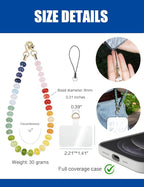 Handmade Natural Gemstone Crystal Beaded Charm Cell Phone Camera Lanyard - Image 5