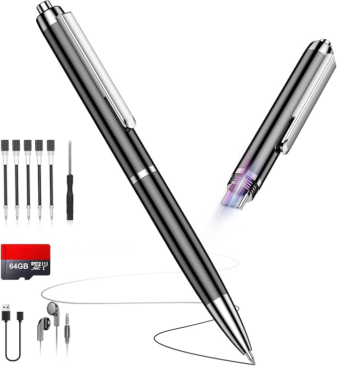 64GB Voice Recorder w/Type-C, Voice Activated Recorder by Yegolito