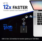 PNY EliteX-PRO 4TB USB 3.2 Gen 2x2 Type-C Portable Solid State Drive – - Image 2