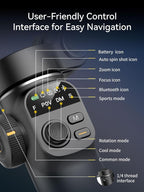 Gimbal Stabilizer for iPhone, Phone Gimbal w/RGB Magnetic Fill Light, Foldable - Image 8