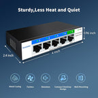 5 Port Gigabit Switch, Easy Smart Managed Ethernet Switch, Network Hub - Image 9