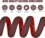 Floor Cord Cover Cavity 0.8"x0.37" Self Adhesive Cord Hider, 3.3FT Low Profile - Image 3