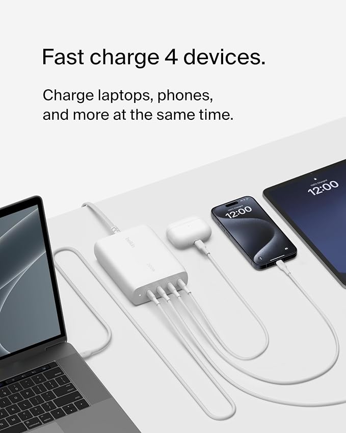 Belkin 4-Port USB C Charger Block 200W - Image 2