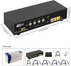 CKLau 4 Port 450MHz USB Auto VGA KVM Switch - Image 6